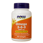 NOW OMEGA 3 6 9 1000 MG 100 SOFTGELS