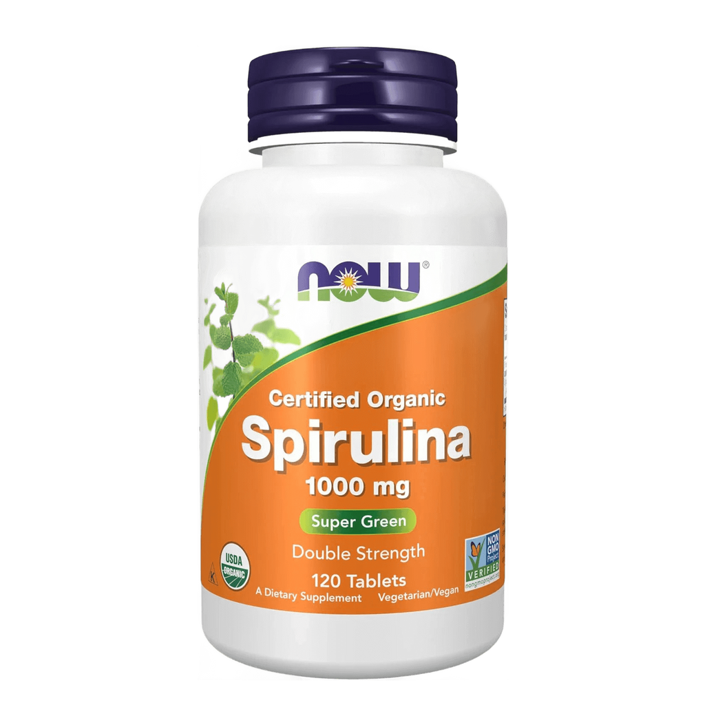 NOW SPIRULINA 1000 mg ORG 120 tabs