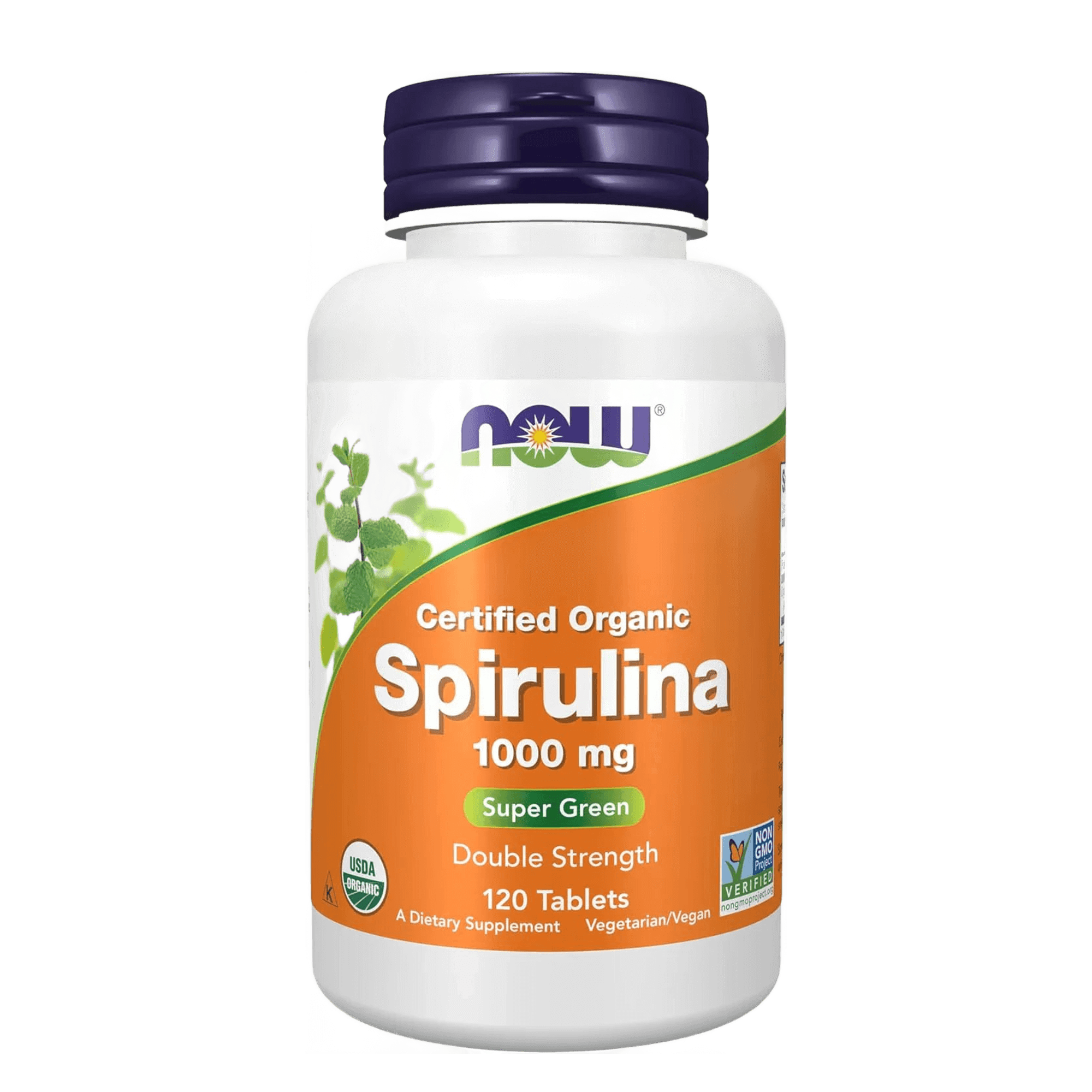NOW SPIRULINA 1000 mg ORG 120 tabs
