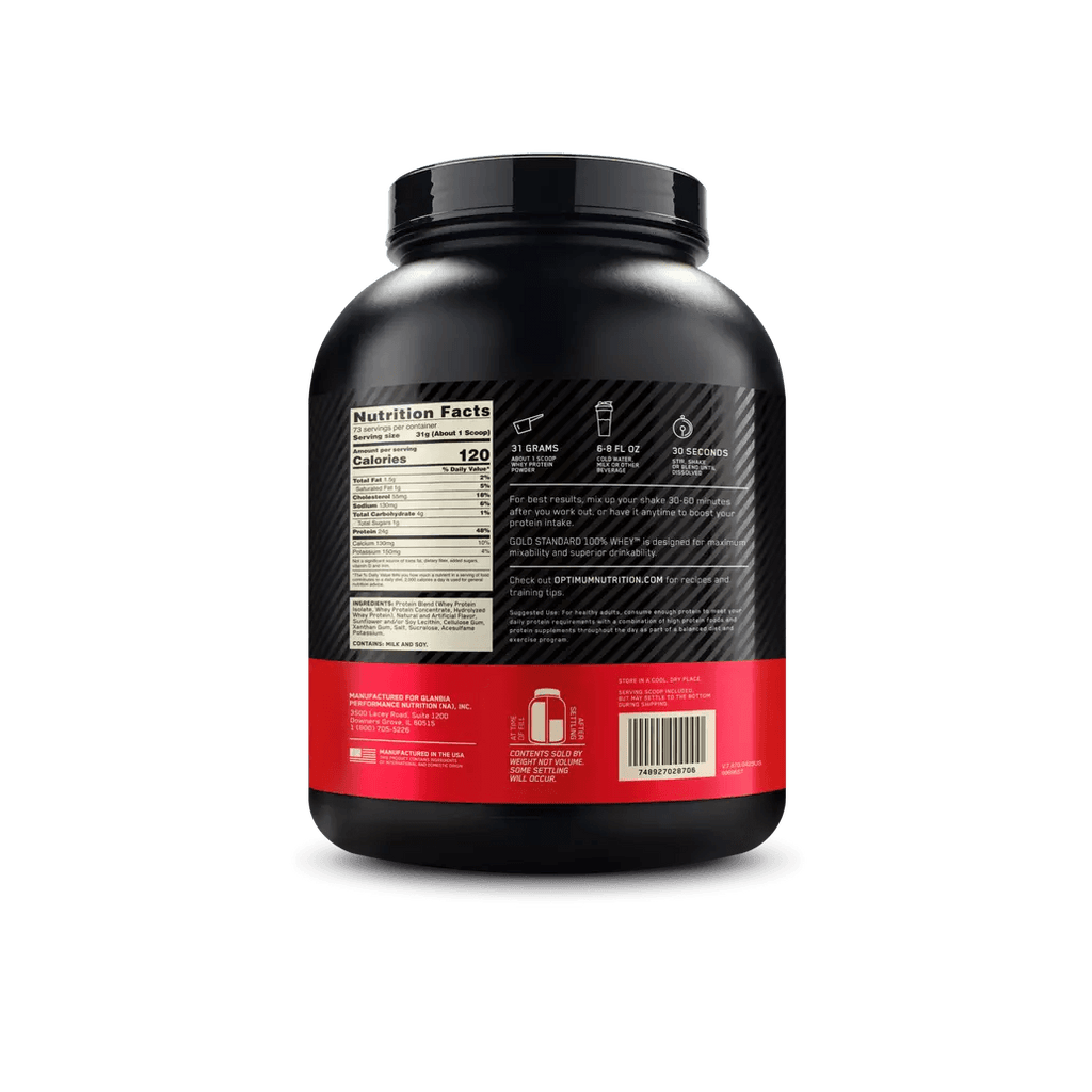 Proteína Optimum Nutrition 100% Whey Gold Standard 5 lb   Vainilla Ice Cream
