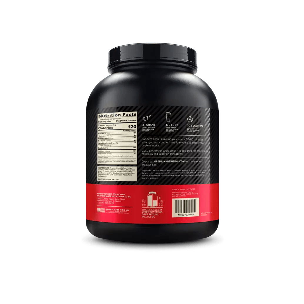 Proteína Optimum Nutrition 100% Whey Gold Standard 5 lb   Vainilla Ice Cream