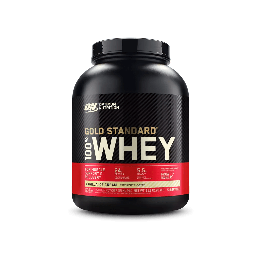 Proteína Optimum Nutrition 100% Whey Gold Standard 5 lb   Vainilla Ice Cream