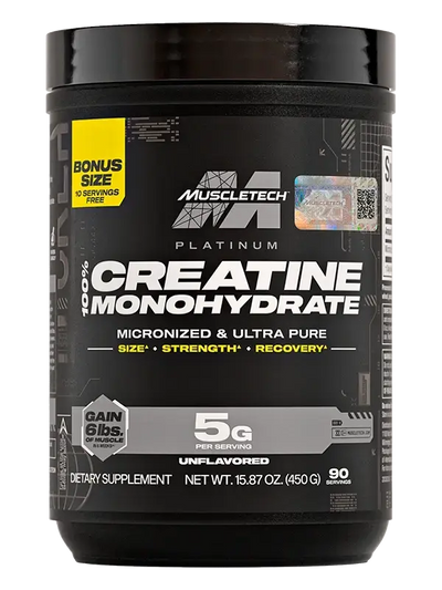 Creatina MuscleTech Platinum 100% 450 g 90 servicios Sin sabor
