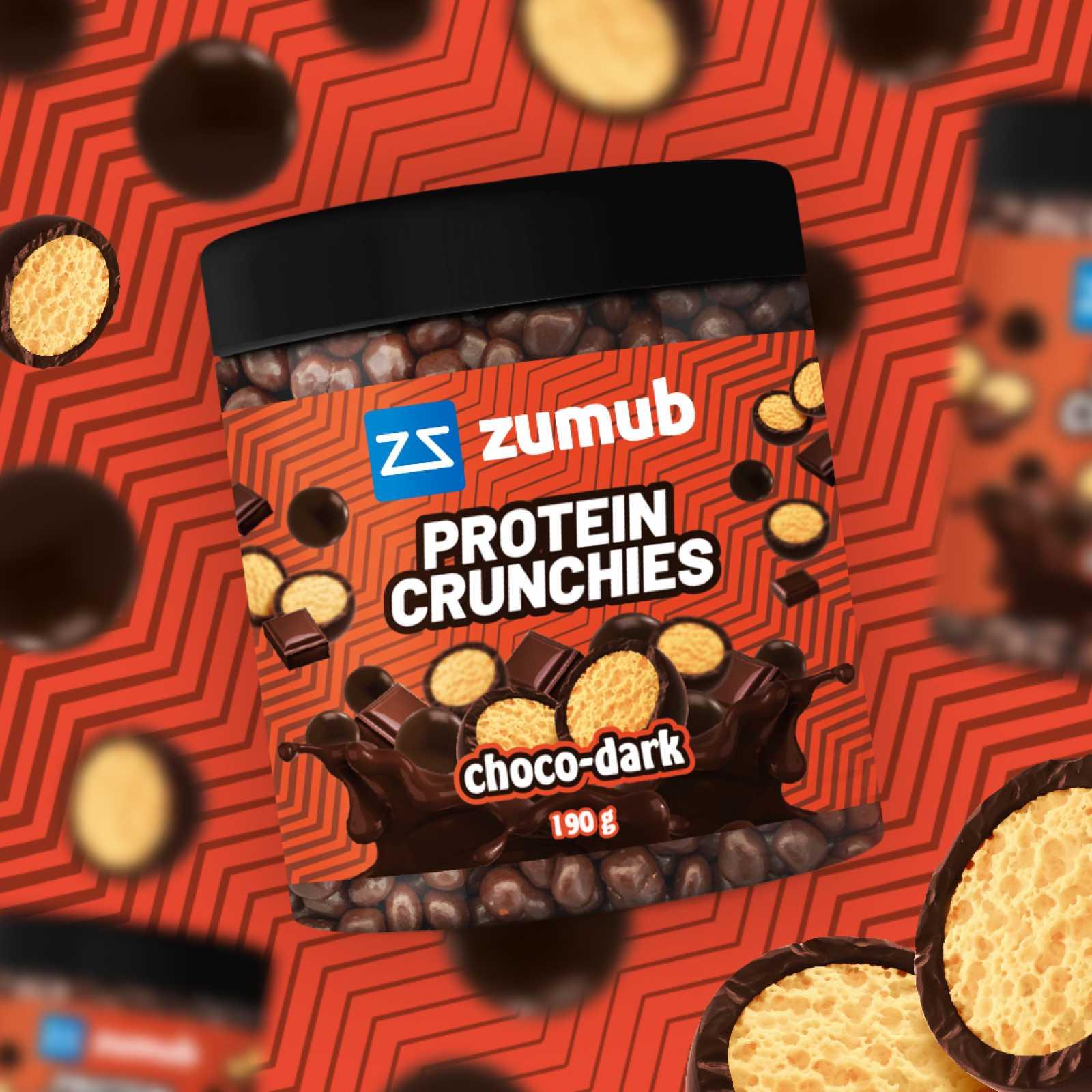 Zumub Crunchies de proteína Choco Dark 190 g