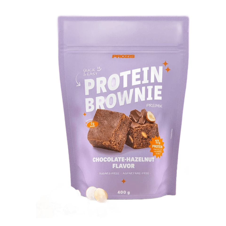 Prozis Mezcla Proteica para Brownie 400 g   Chocolate y Avellanas