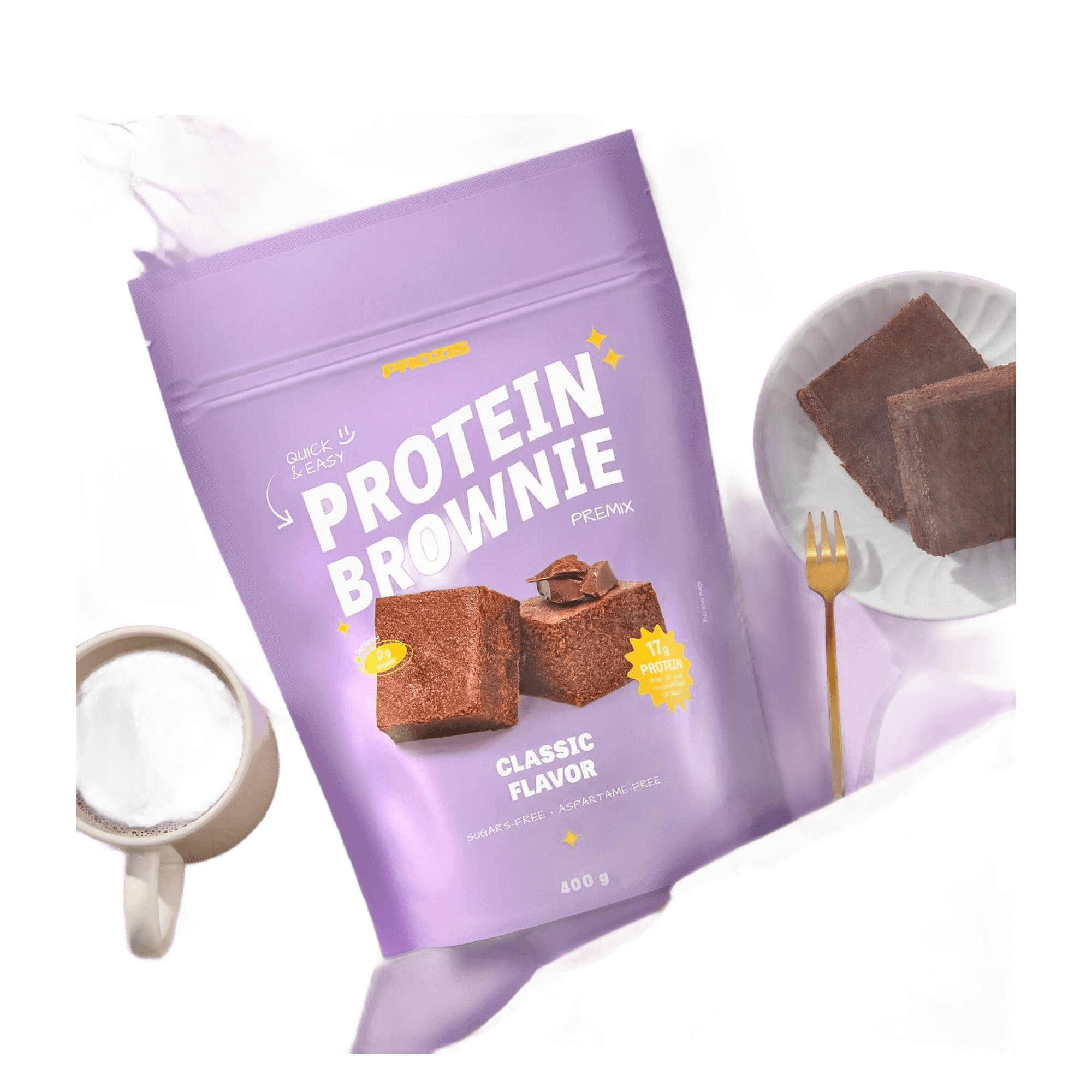 Prozis Mezcla Proteica para Brownie 400 g Clásico