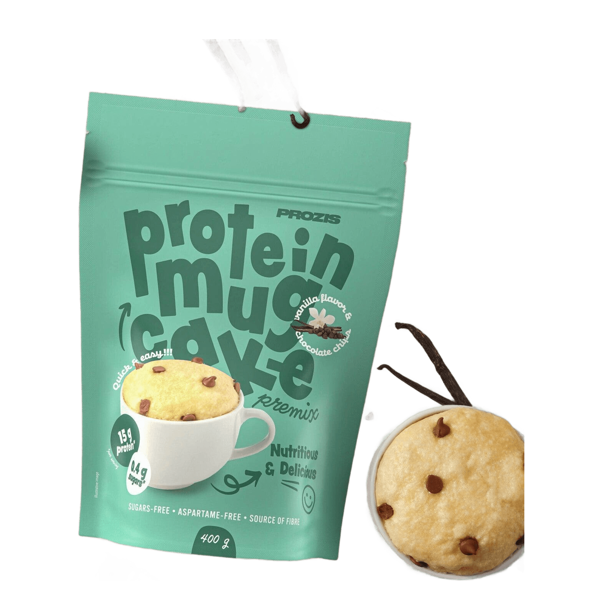 Prozis Mezcla Proteica para Mug Cake   Vainilla 400 g