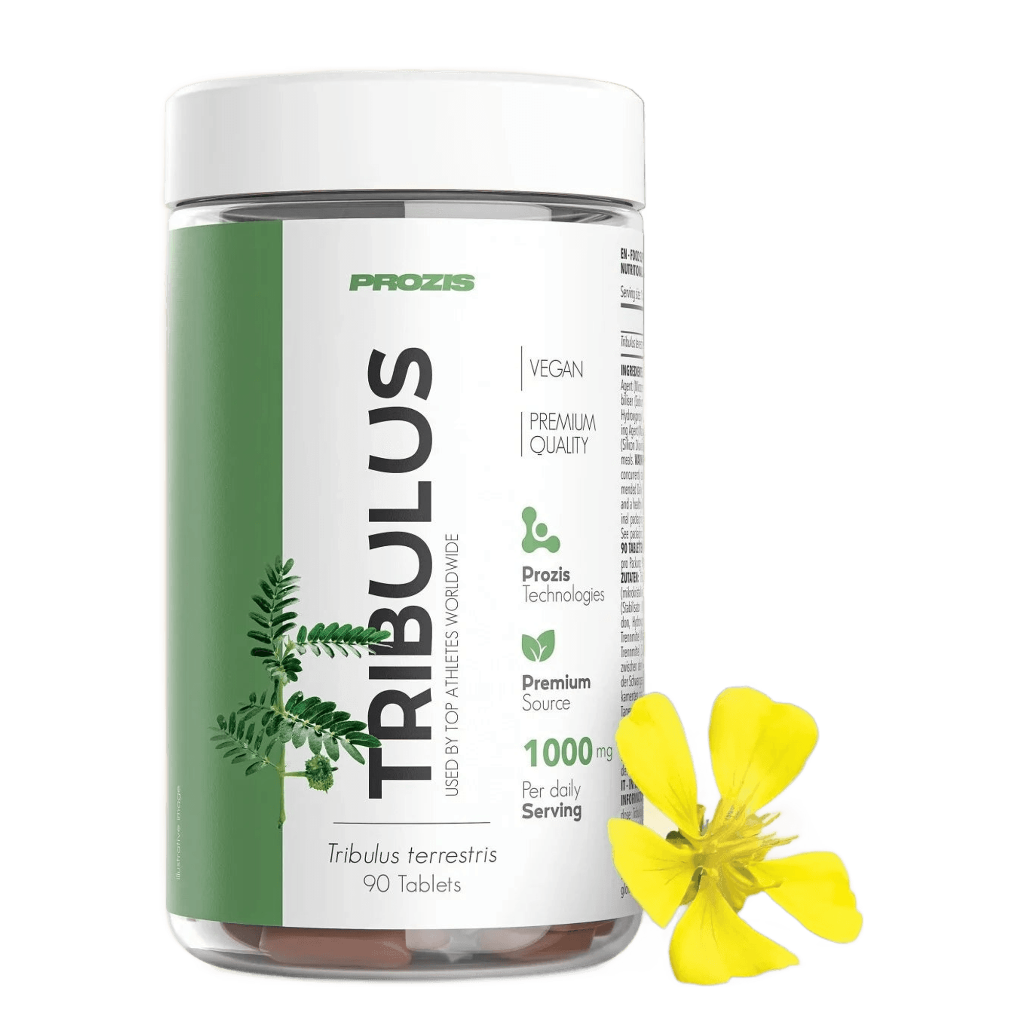 Prozis Tribulus Terrestris 1000mg 90 tabs Testosterona