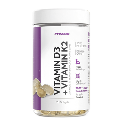 Prozis Vitamina D3+K2 120 cápsulas blandas