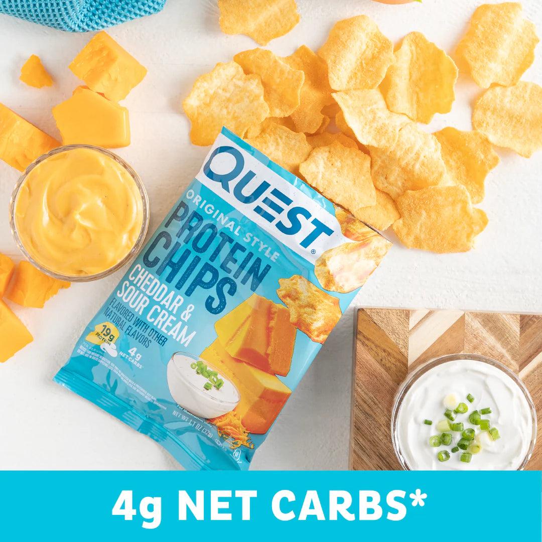 Quest Chips Proteicas   Cheddar y Sour Cream
