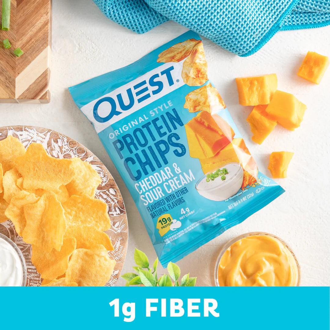 Quest Chips Proteicas   Cheddar y Sour Cream