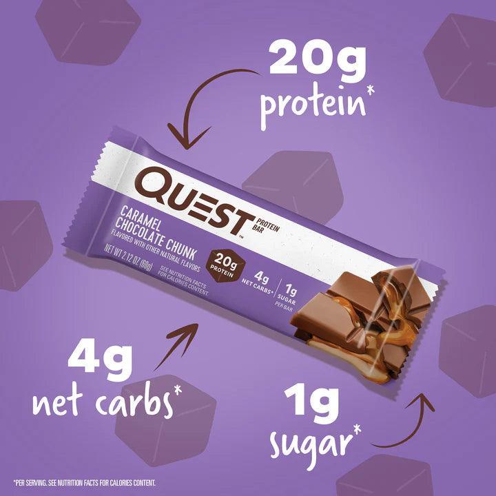 Barrita Quest Caramel Chocolate Chunk 60g