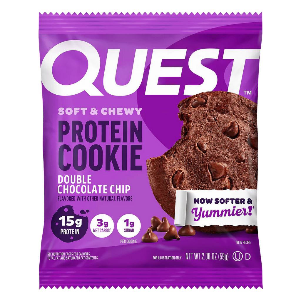 Quest Cookie de Proteína DOUBLE Chocolate Chip Rosa
