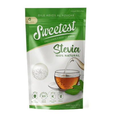 SWEETEST Edulcorante STEVIA 200 G