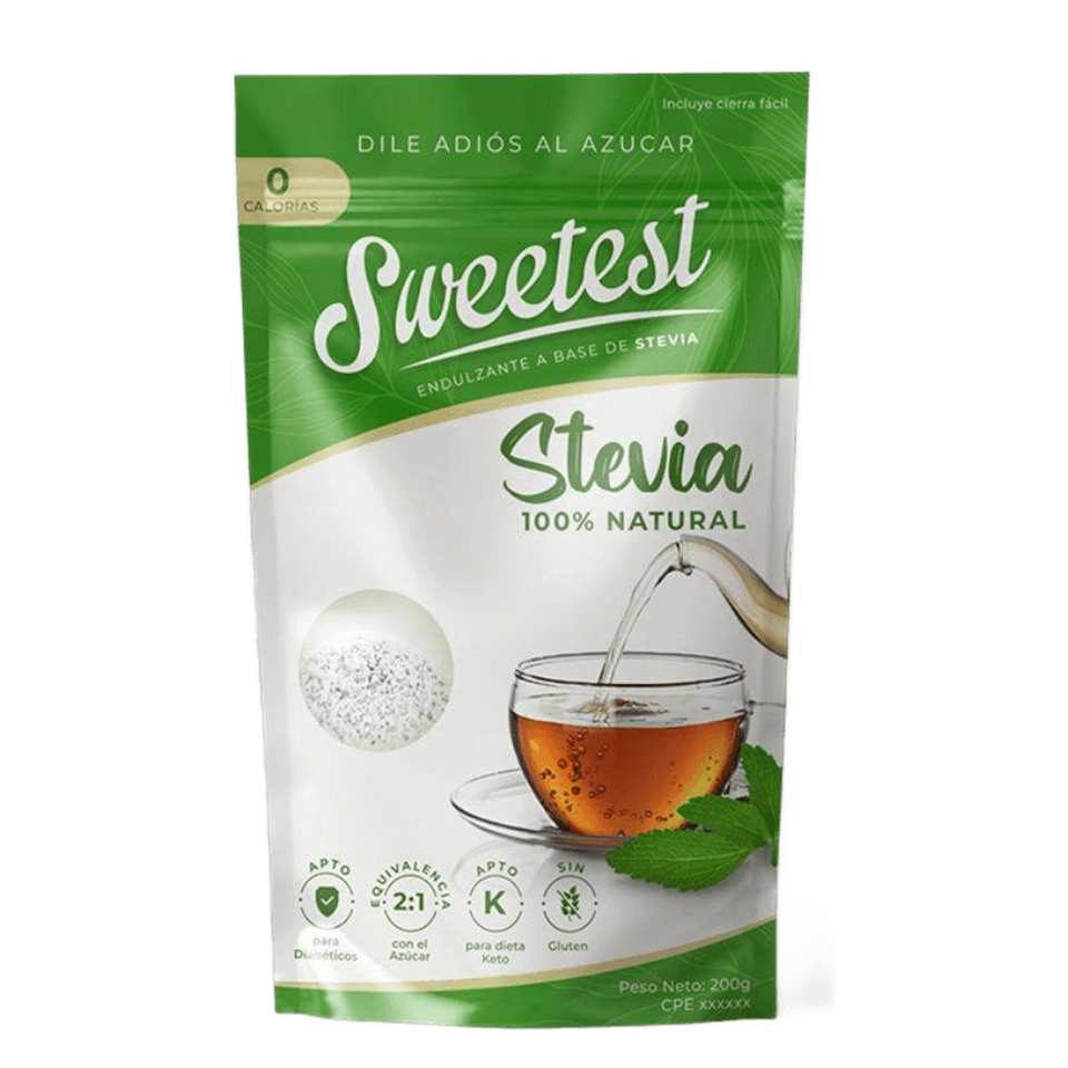 SWEETEST Edulcorante STEVIA 200 G