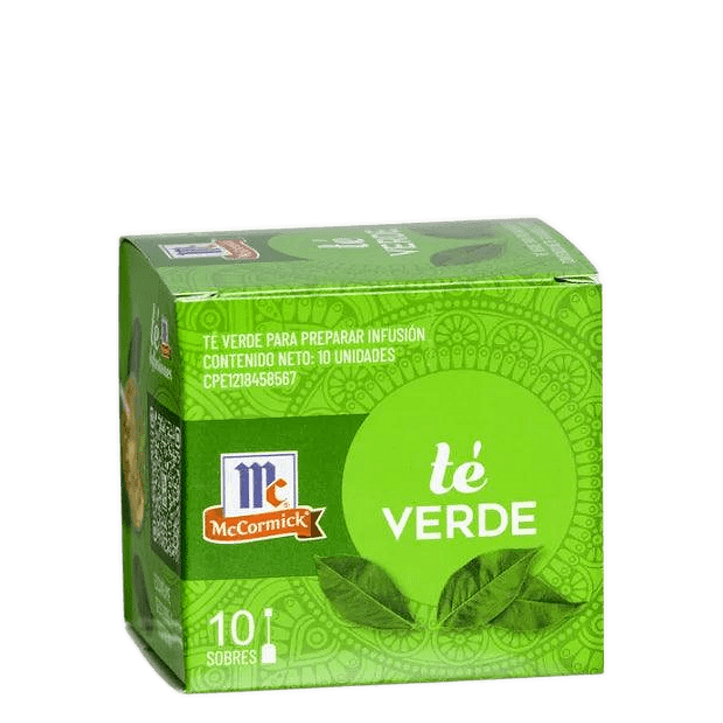 Té Verde McCormick 10 bolsas