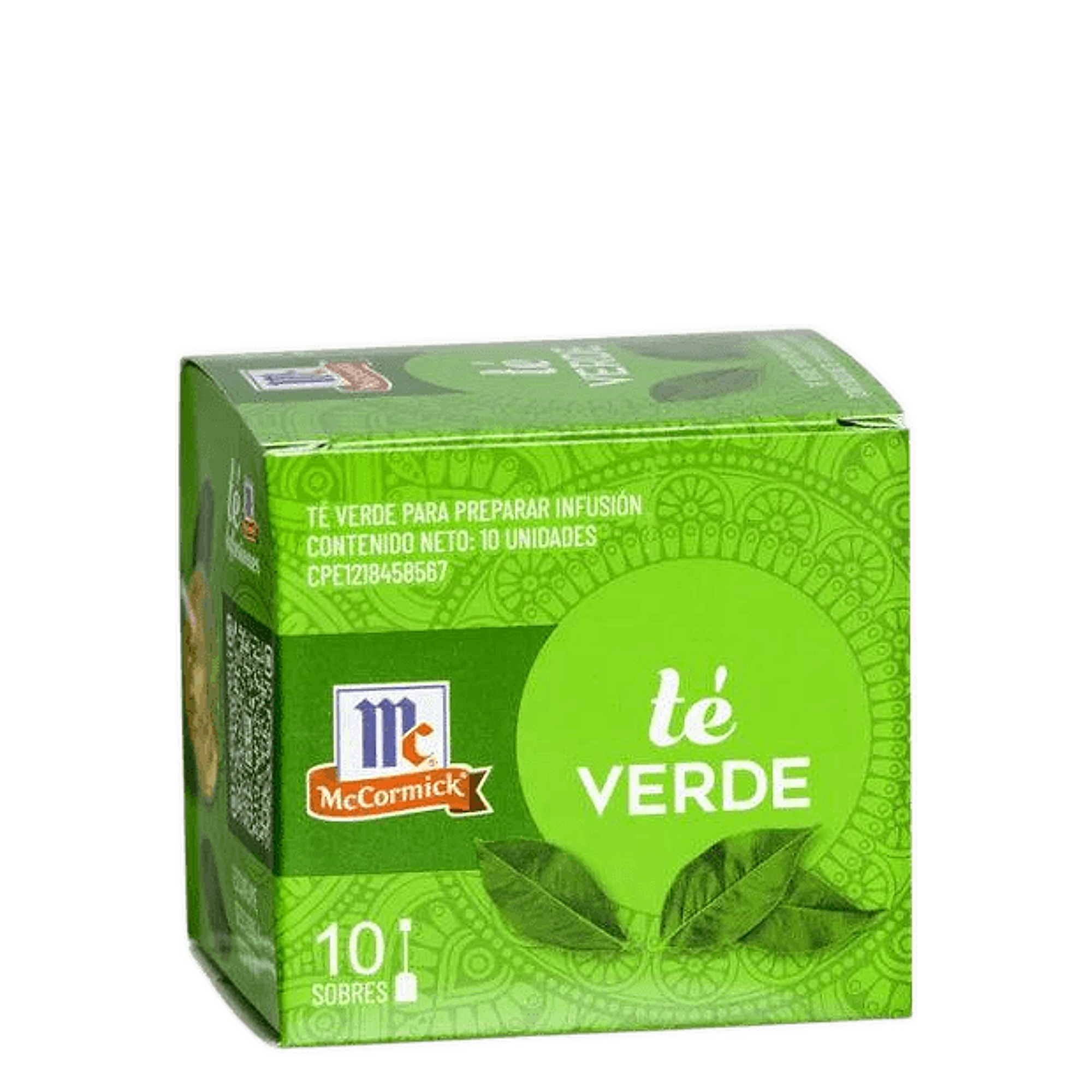 Té Verde McCormick 10 bolsas