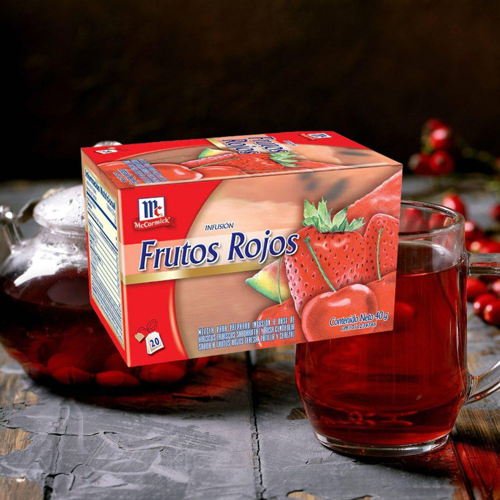 Té Frutos Rojos McCormick 20 bolsas