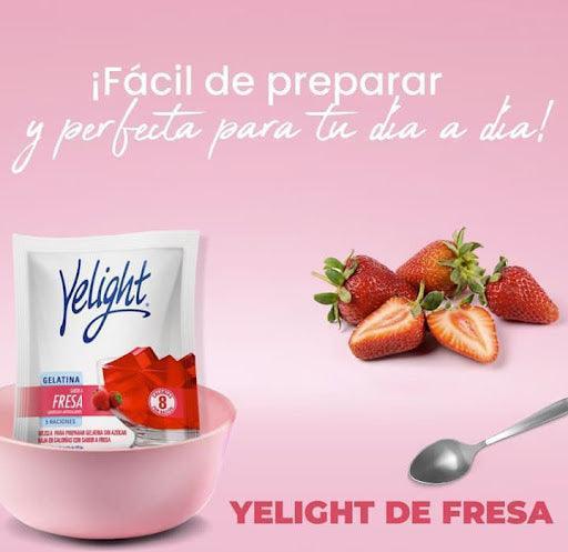 Gelatina Yelight sabor a Fresa 12 g