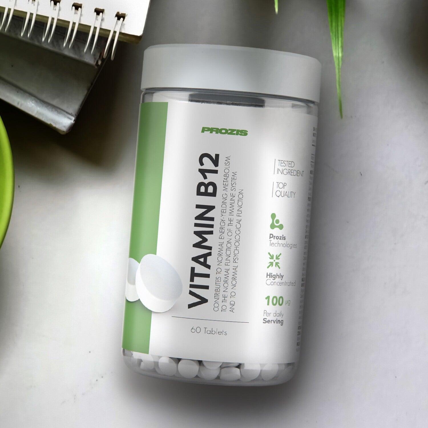 Prozis Vitamina B12 100 mcg   60 Tabletas