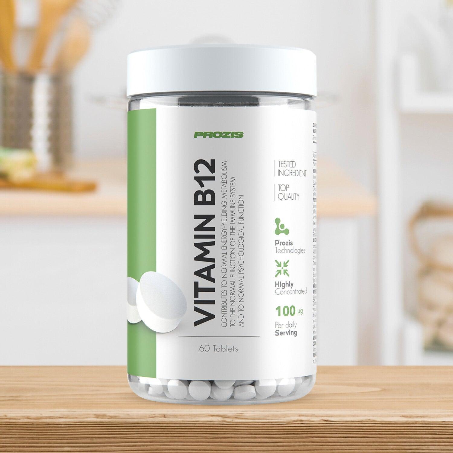 Prozis Vitamina B12 100 mcg   60 Tabletas