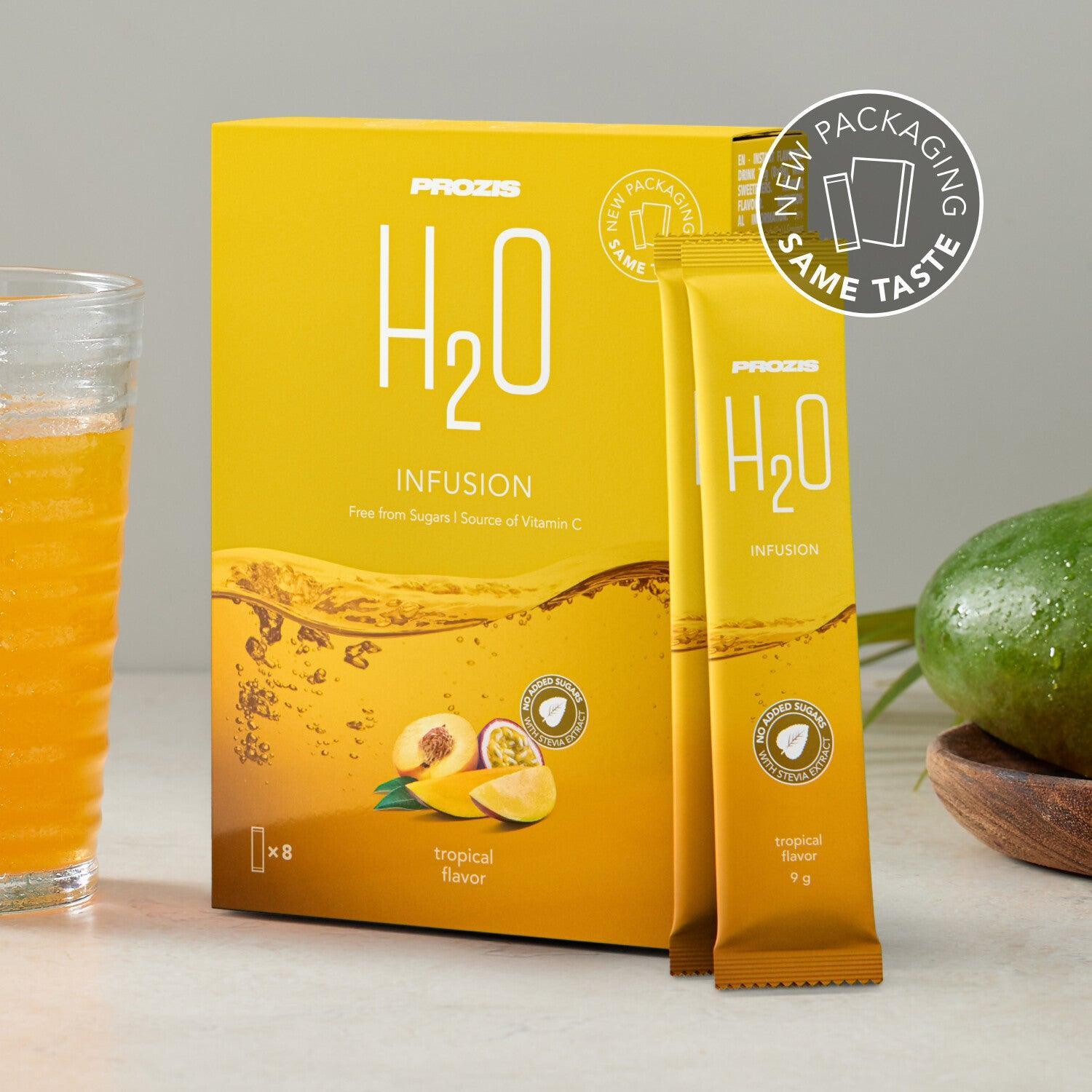 Quemador Prozis 8 x H2O Infusion 9 g   Tropical