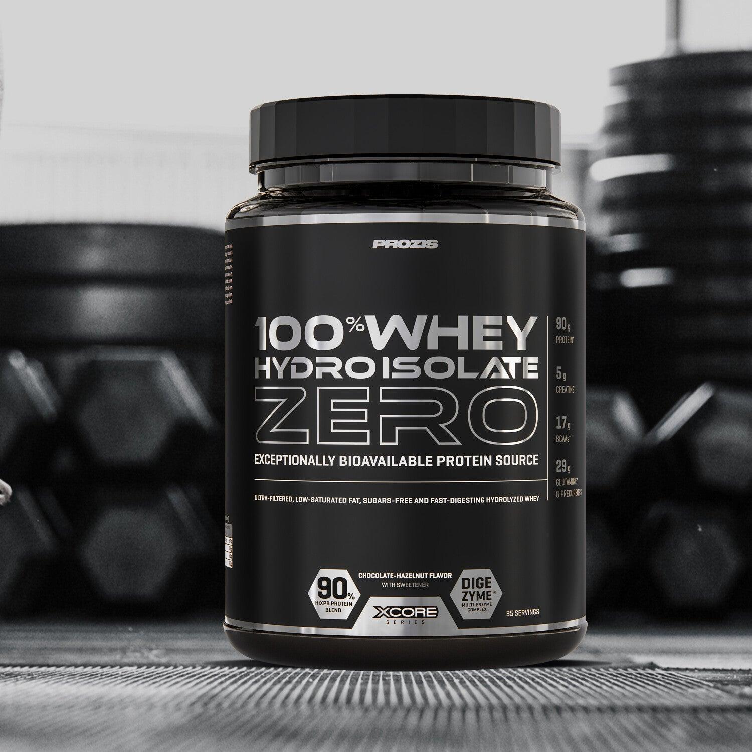 Proteína Prozis Proteína 100 % Whey Hydro Isolate ZERO   Chocolate Avellana 750 g