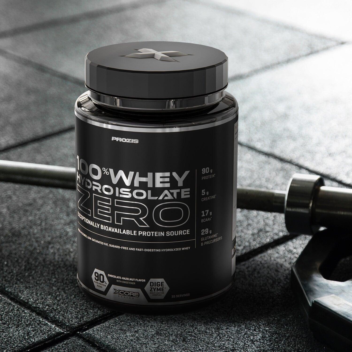 Proteína Prozis Proteína 100 % Whey Hydro Isolate ZERO   Chocolate Avellana 750 g