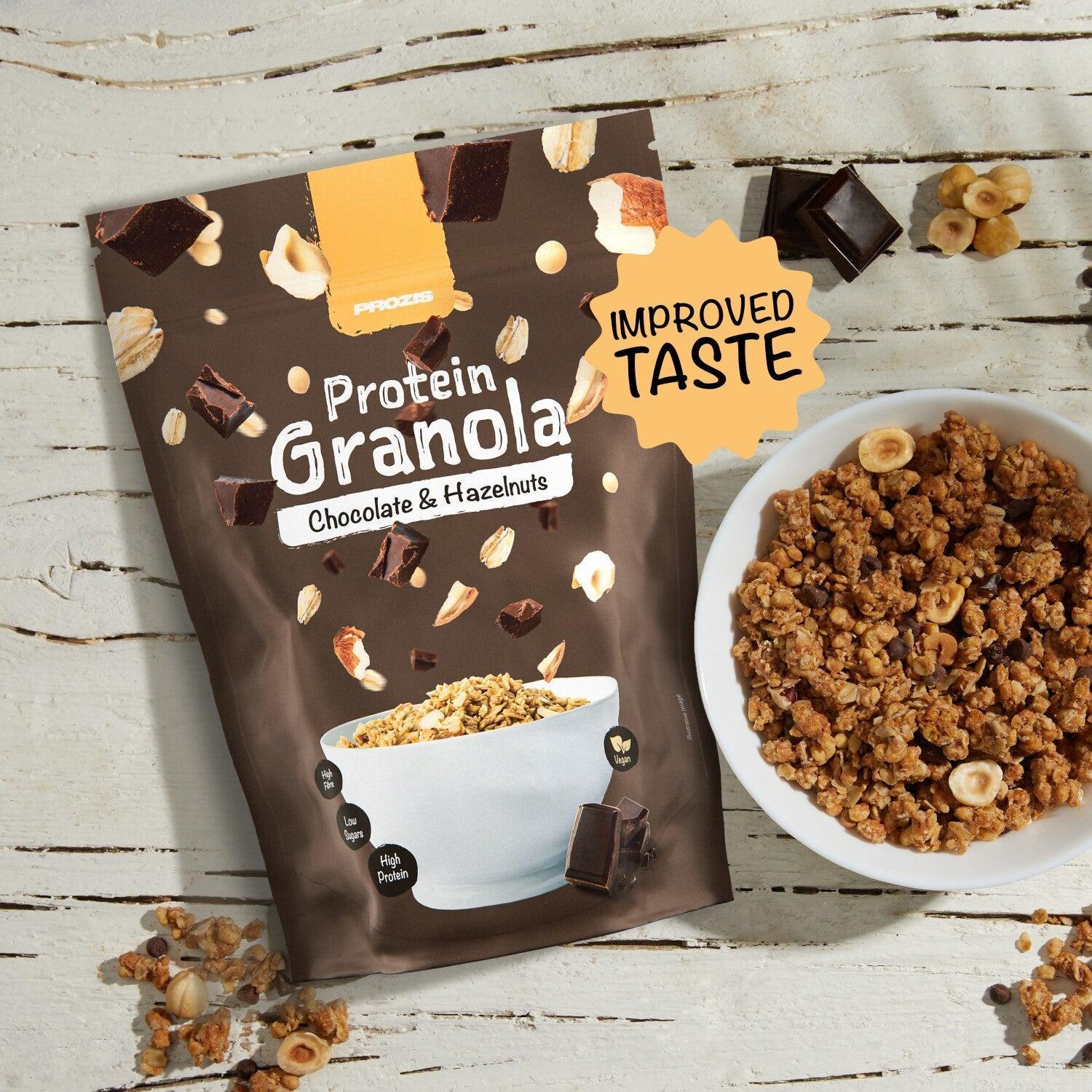 Prozis Granola Proteica   Chocolate y Avellana 275 g
