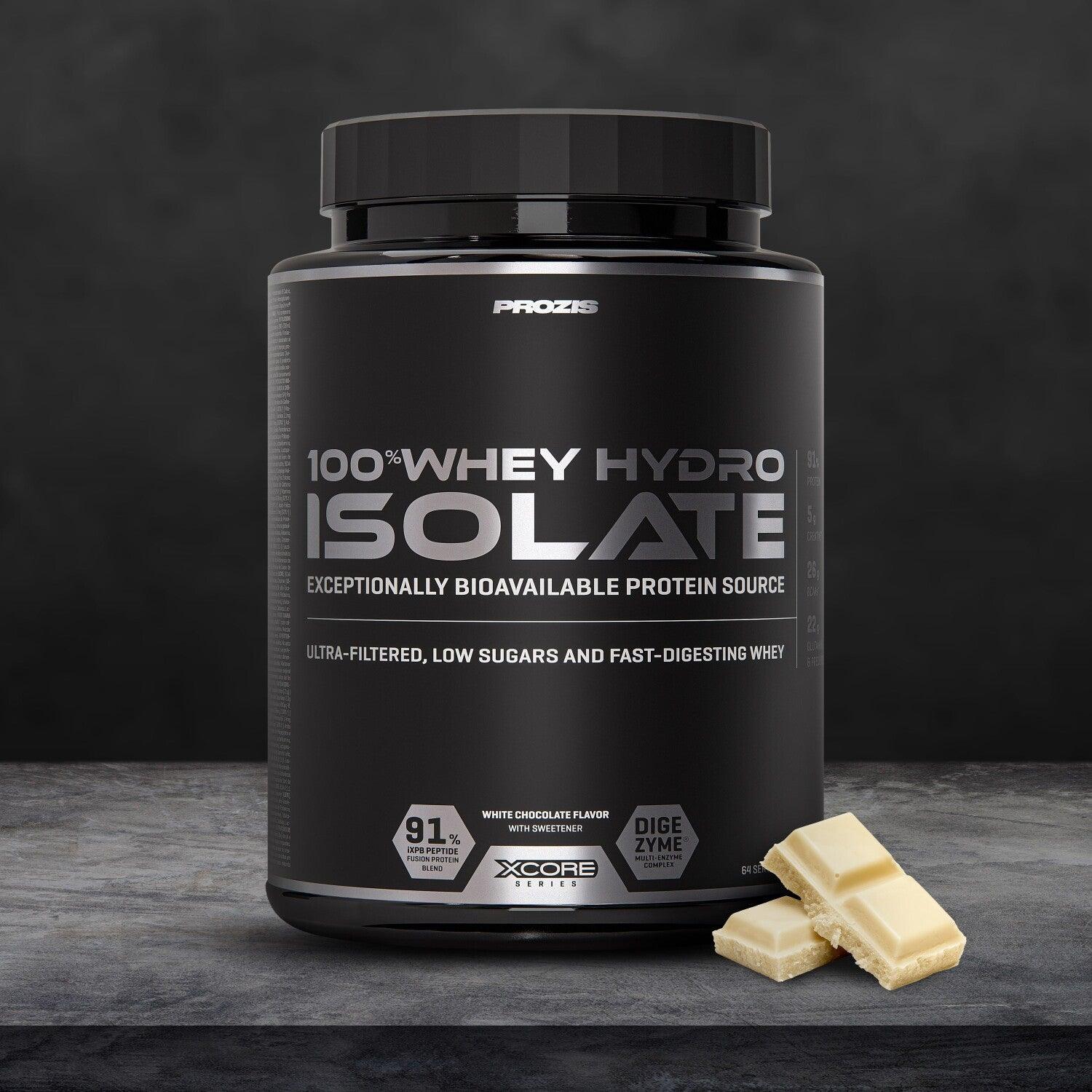 Proteína Prozis Proteína 100 % Whey Hydro Isolate   Chocolate Blanco 2000 g