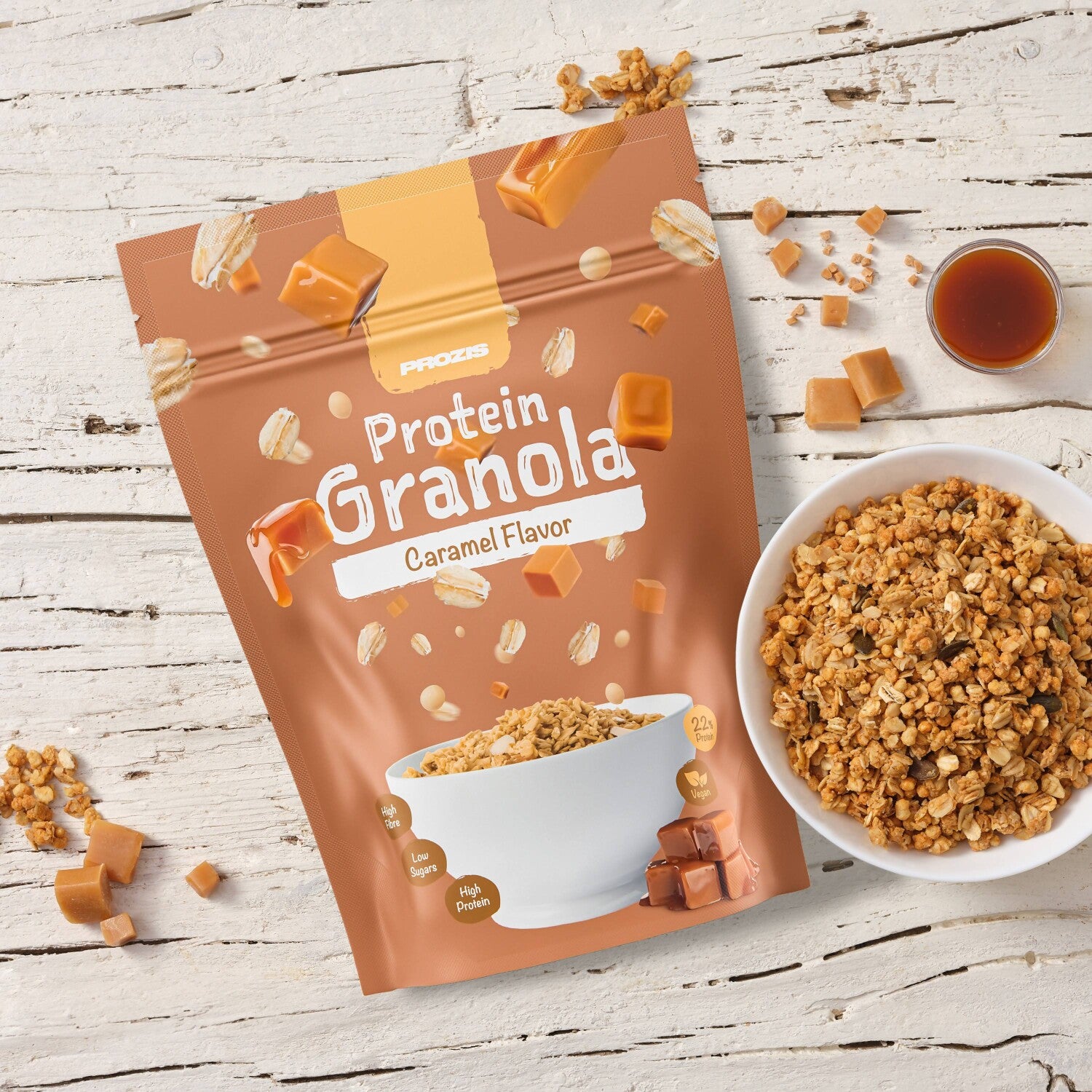Prozis Granola Proteica   Caramelo 275 g
