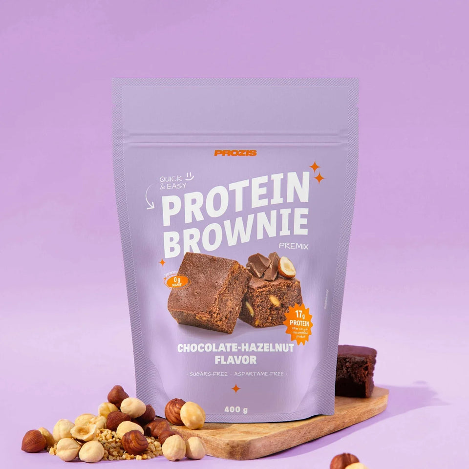Prozis Mezcla Proteica para Brownie 400 g   Chocolate y Avellanas