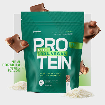 Prozis 100% Proteína de Arroz Chocolate - Avellana 700 g