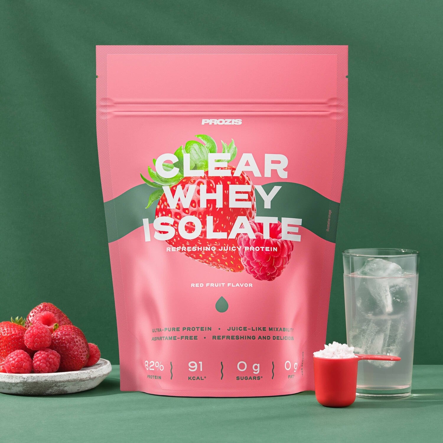 Prozis Proteína Clear Whey Isolate   Frutos Rojos 500 g