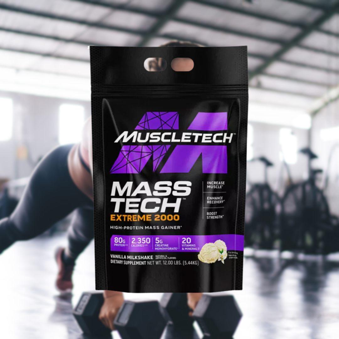 MuscleTech Mass Gainer  Tech Extreme 2000 12 lb   Vainilla Milshake