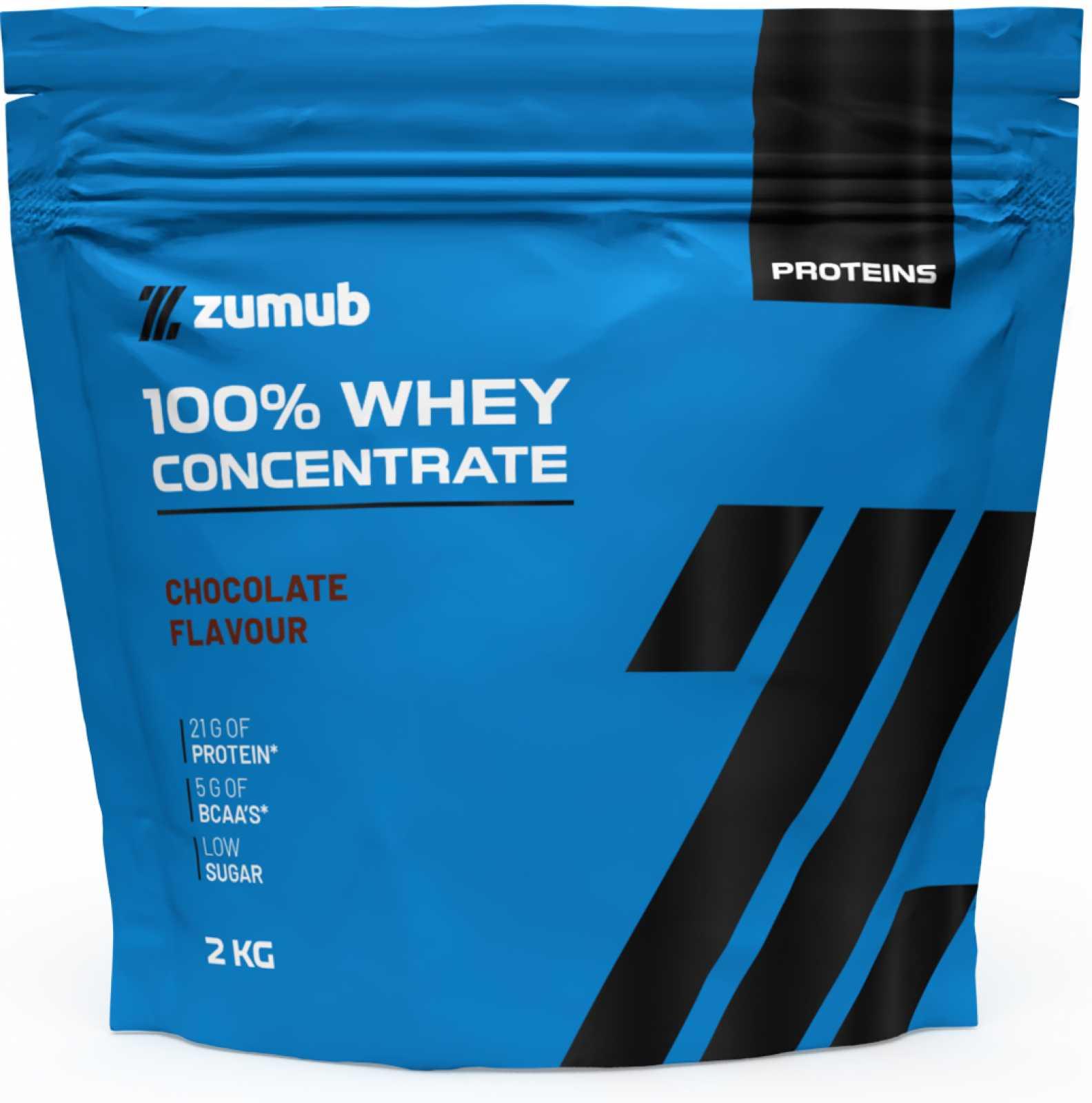 Zumub Proteína 100% Whey Concentrada 2 kg   Chocolate