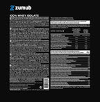 Zumub Proteína 100% Whey Aislada 1 Kg   Chocolate   Vainilla