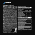 Zumub Proteína 100% Whey Aislada 1 Kg   Fresa