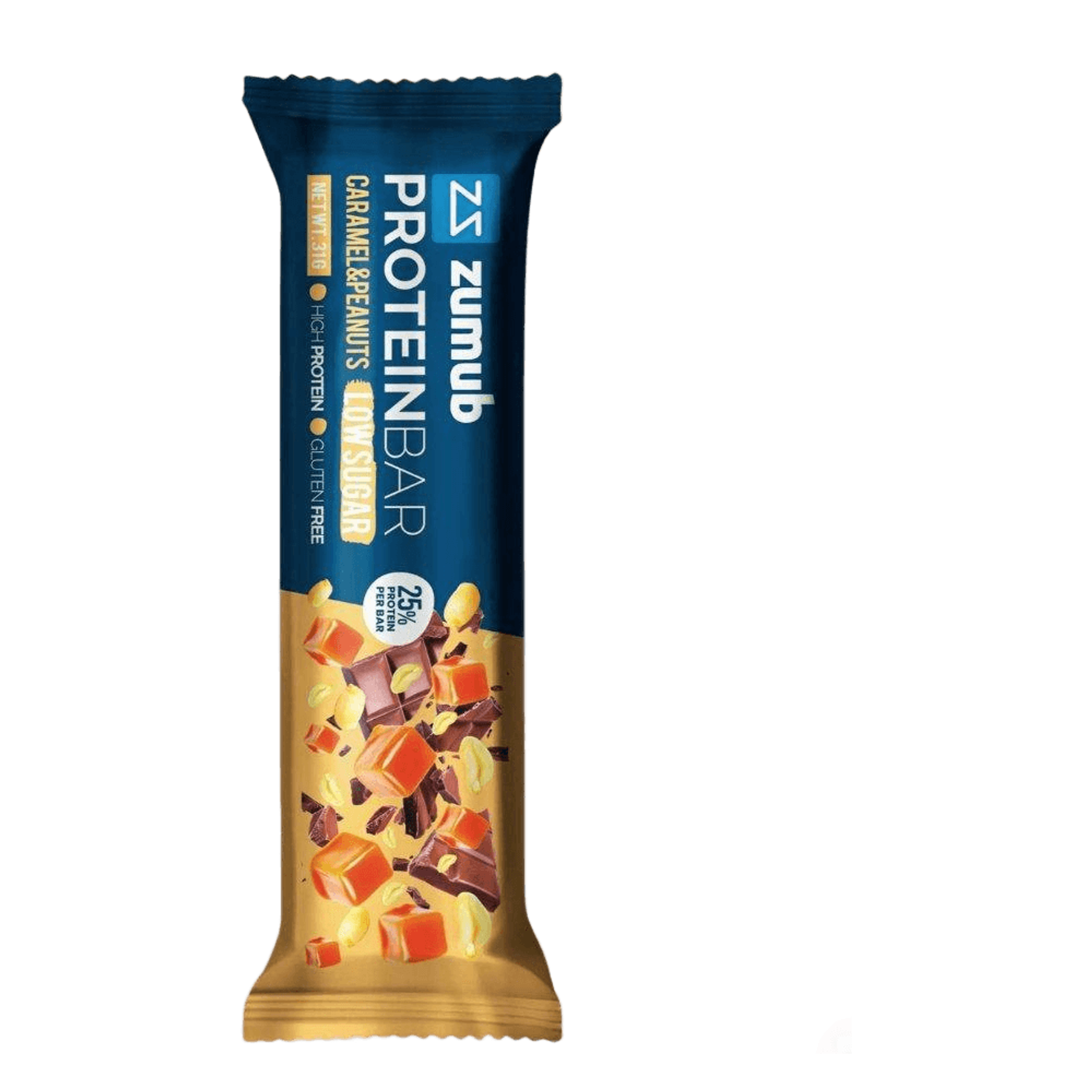 Zumub Barrita de Proteína Caramelo y maní 31 g