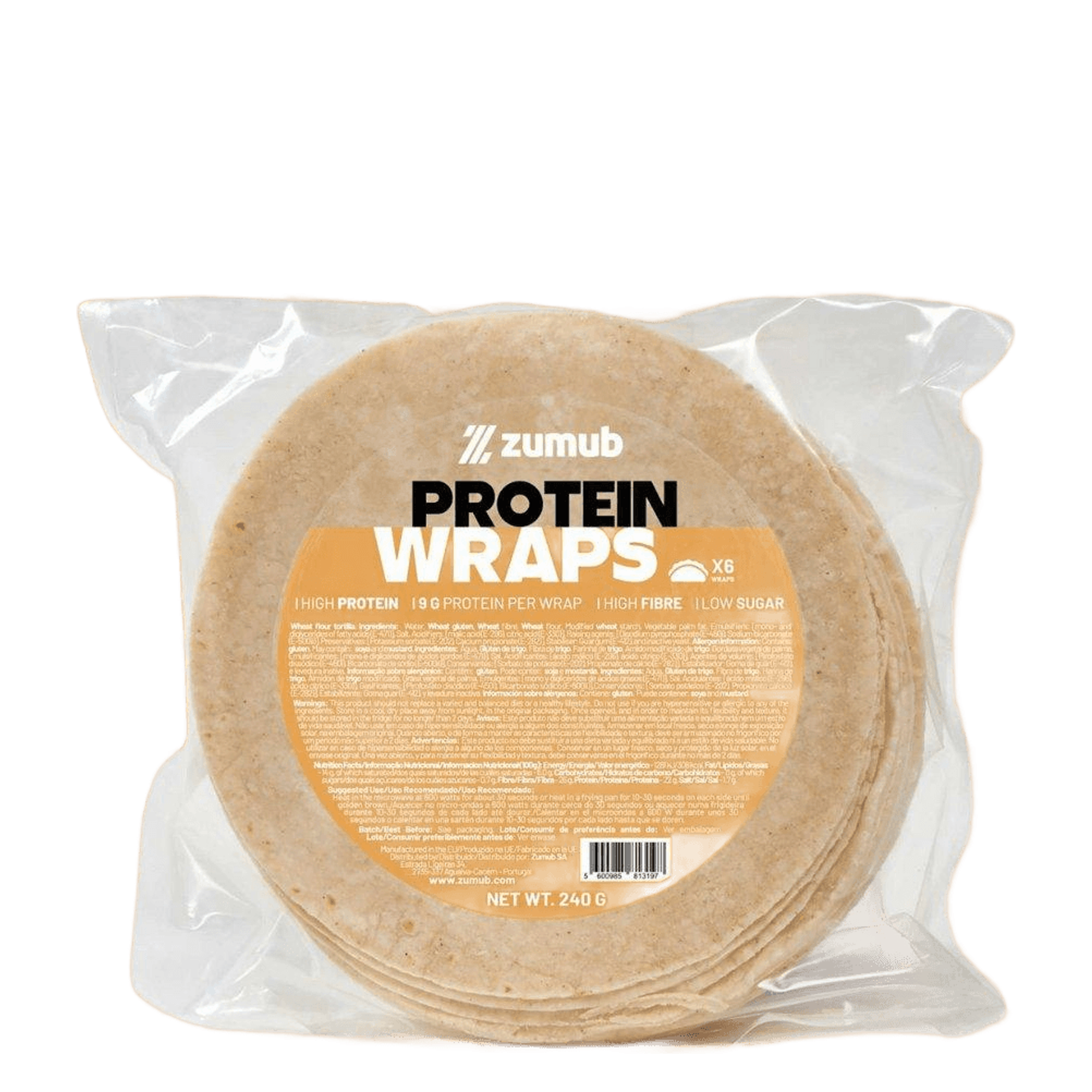 Zumub Wraps con Proteina 240 g