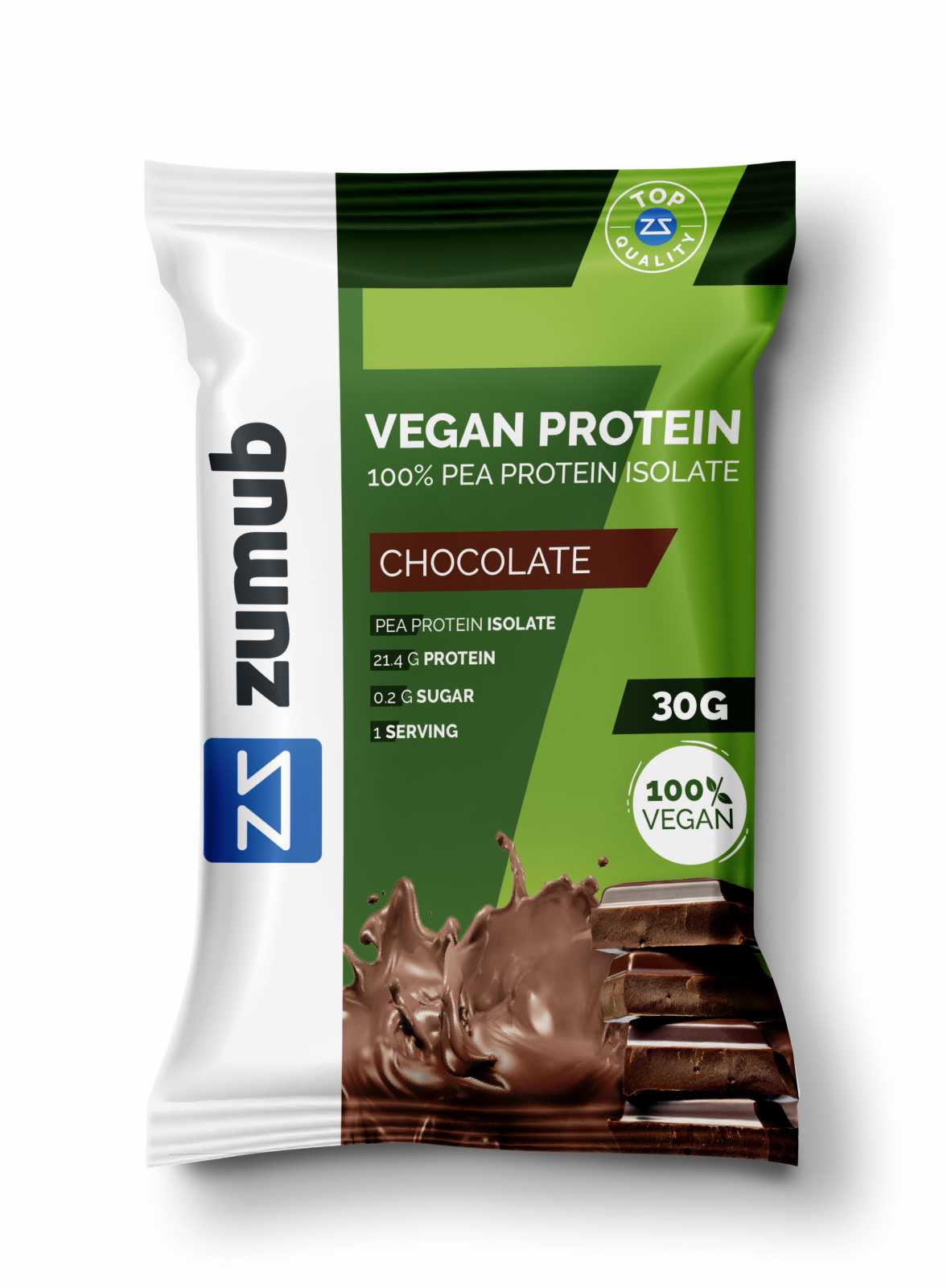 Zumub Proteína 100% Vegana 30g   Chocolate
