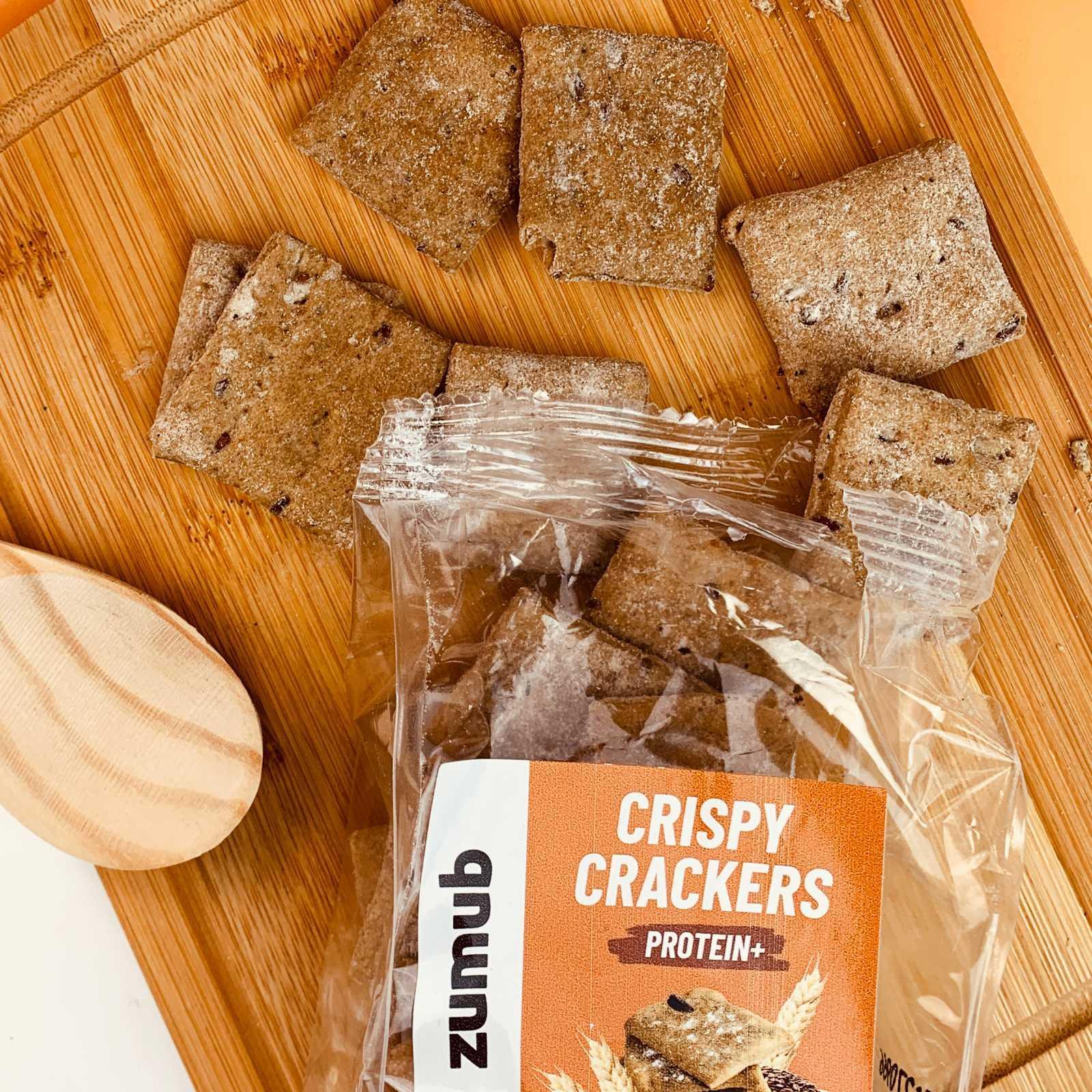 Zumub Crackers Crujientes ricas en Proteinas sabor natural   50 g
