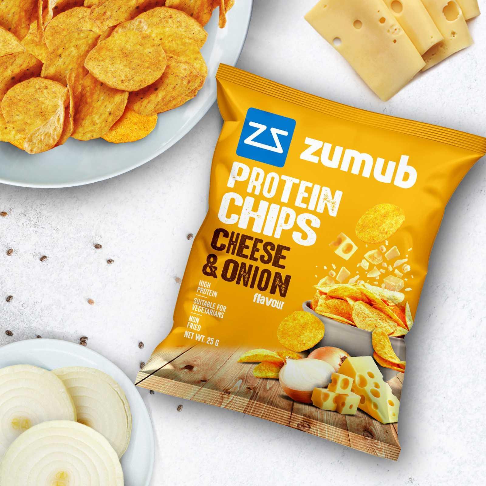 Zumub Protein Chips Queso cebolla 25g