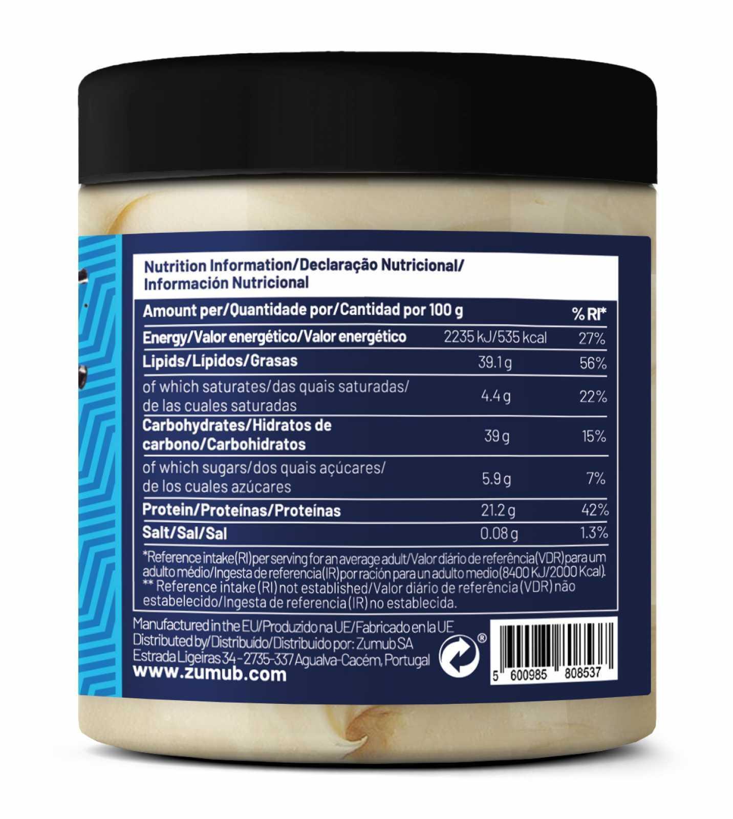 Zumub Crema con proteína de Cookies and Cream 250 g