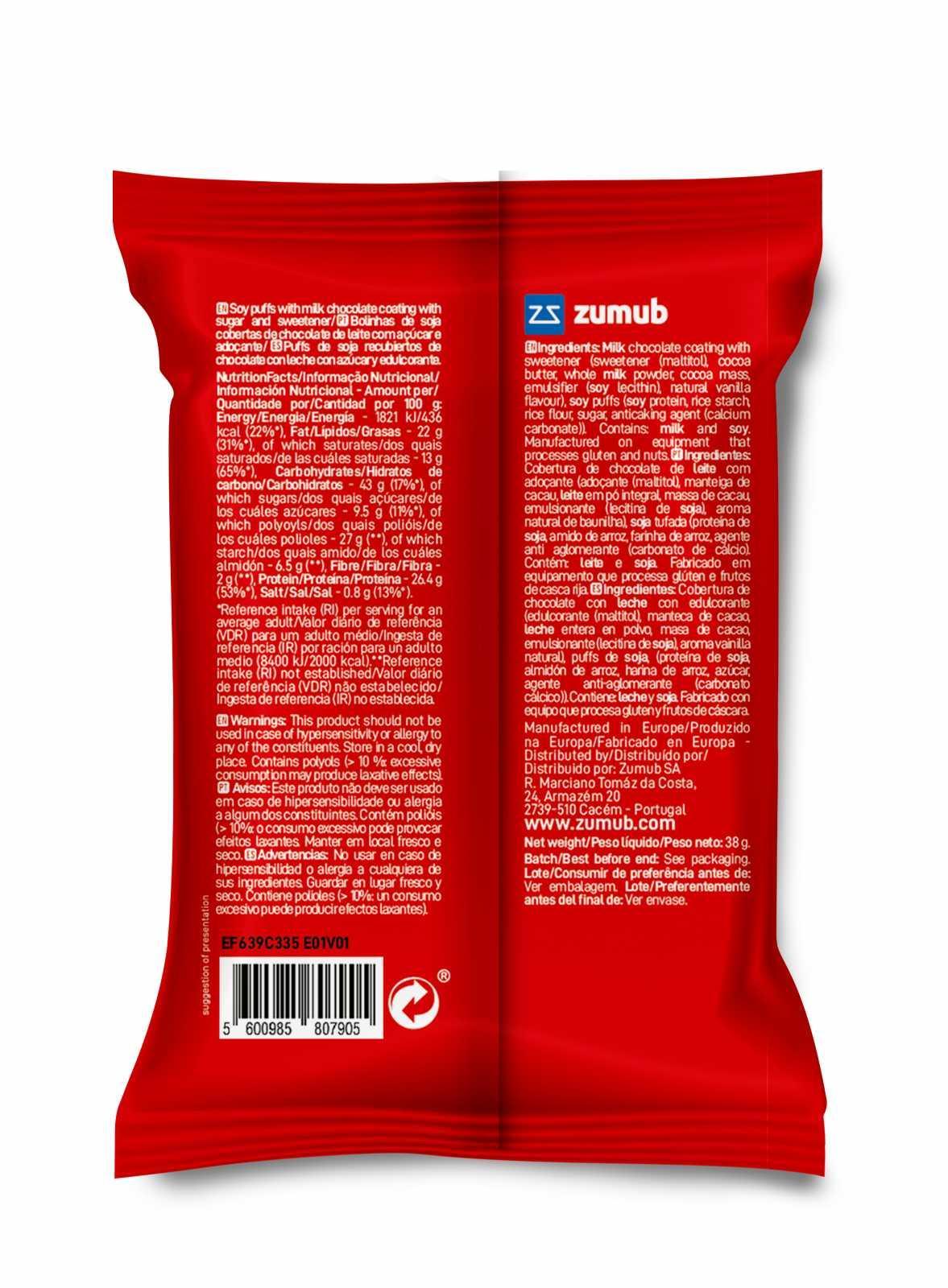 Zumub Protein Pops Chocolate con Leche 38 g