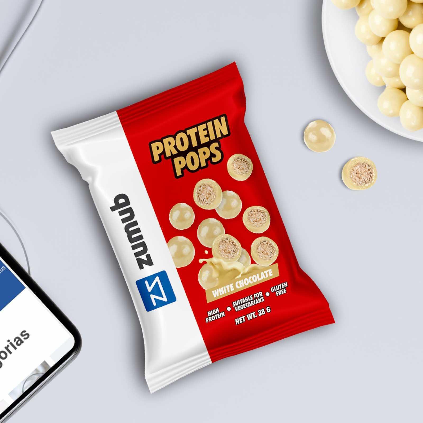 Zumub Protein Pops Chocolate Blanco 38g