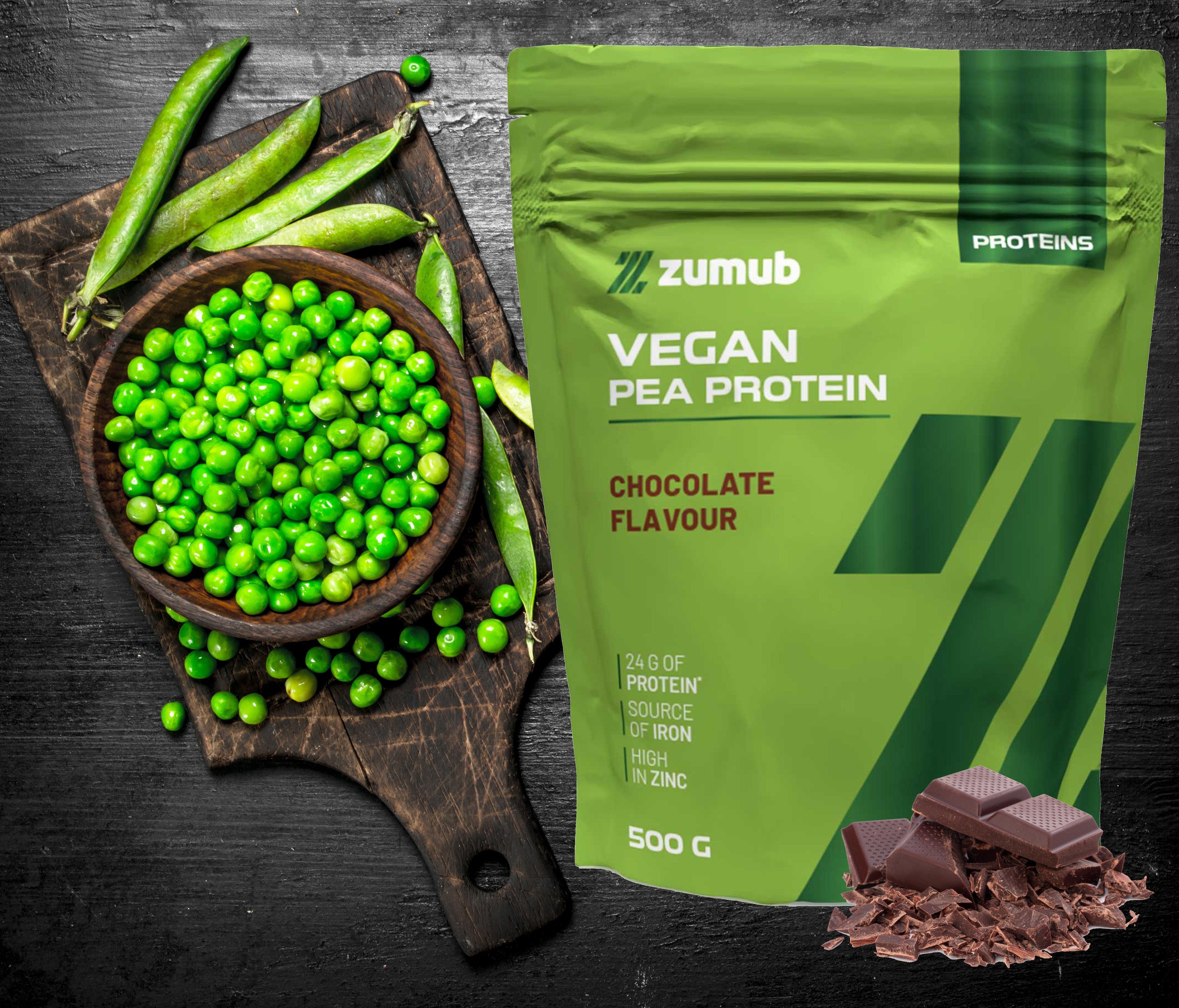 Zumub Proteína vegana Chocolate 500 g