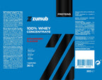Zumub Proteína 100% Whey Concentrada   Fresa 30g Sobre individual