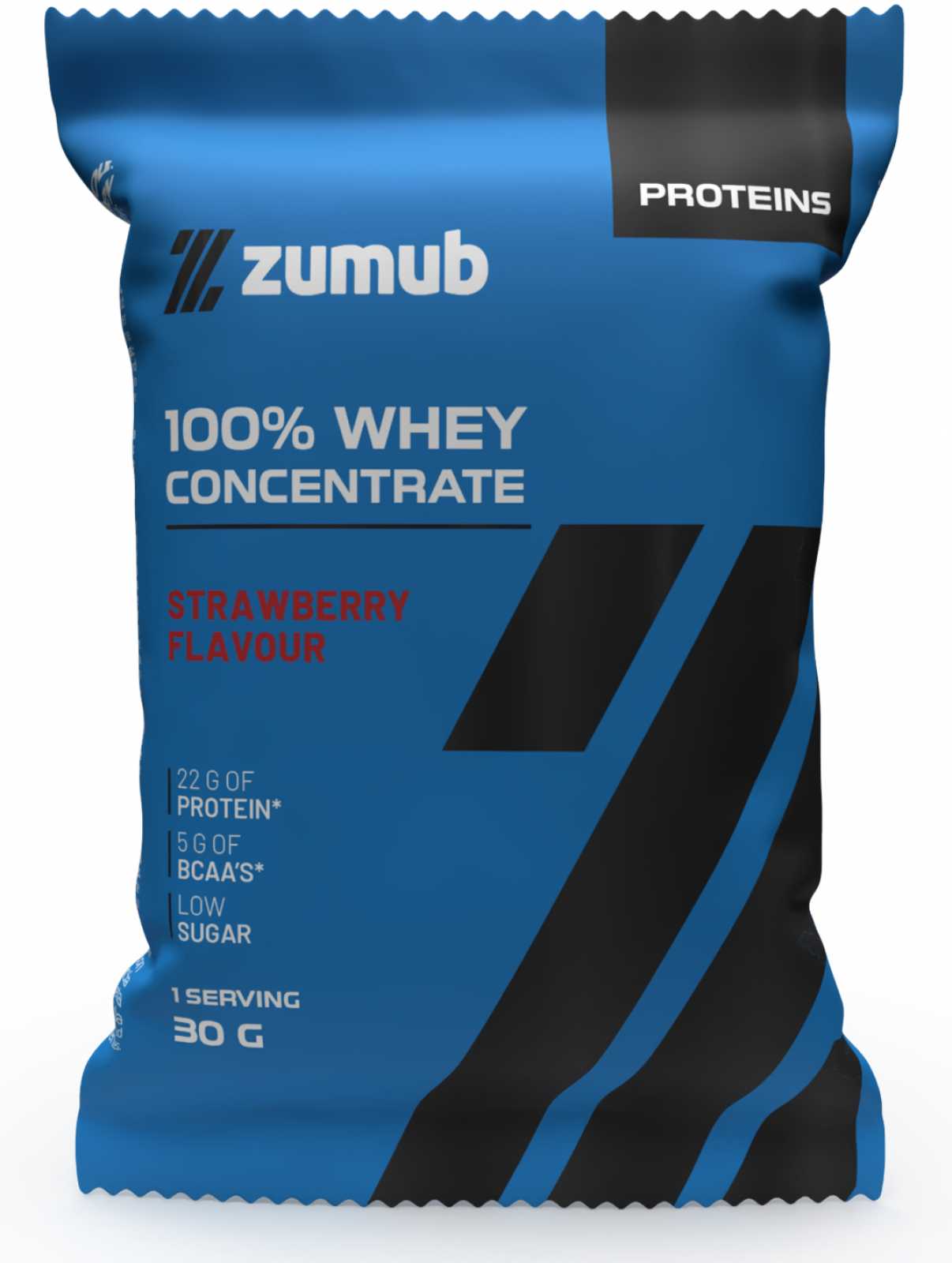 Zumub Proteína 100% Whey Concentrada   Fresa 30g Sobre individual